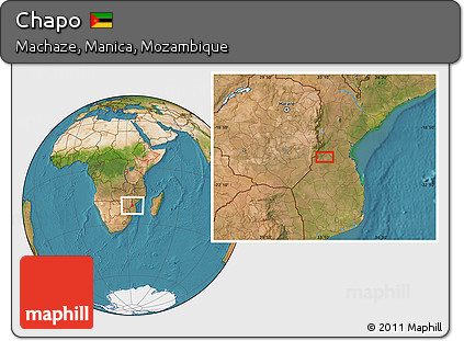 Satellite Location Map of Chapo