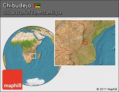 Satellite Location Map of Chibudejo