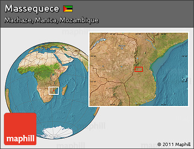 Satellite Location Map of Massequece