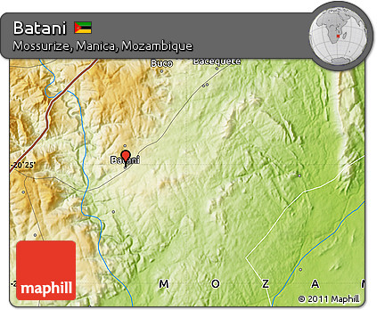 Physical Map of Batani