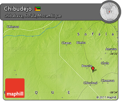 Physical Map of Chibudejo