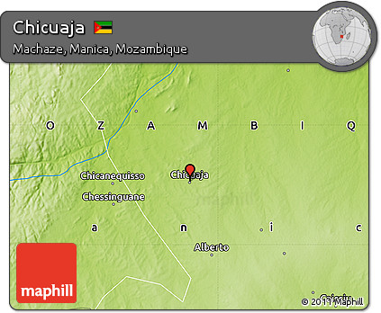 Physical Map of Chicuaja