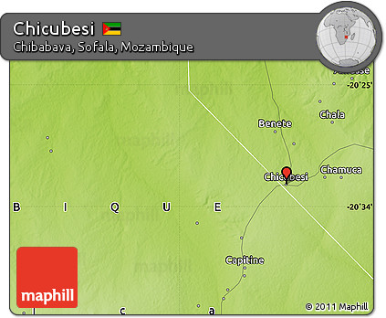 Physical Map of Chicubesi