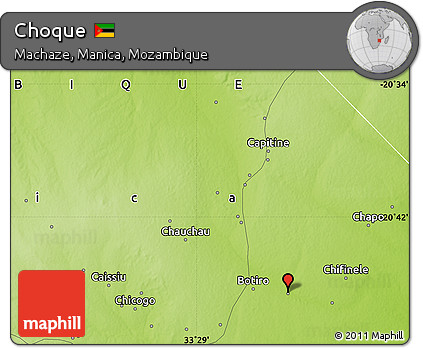 Physical Map of Choque