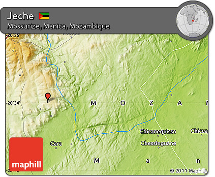 Physical Map of Jeche
