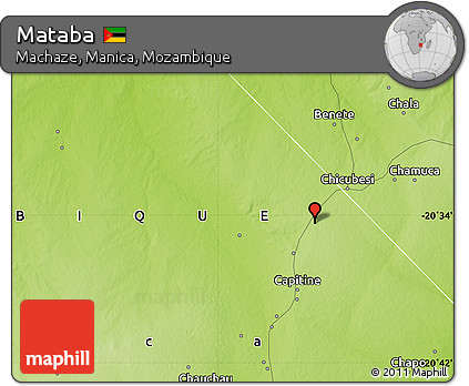 Physical Map of Mataba