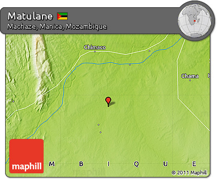 Physical Map of Matulane