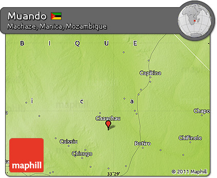 Physical Map of Muando