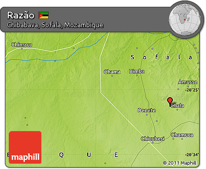 Physical Map of Razão
