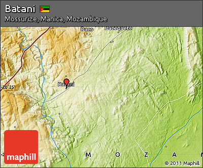 Physical Map of Batani