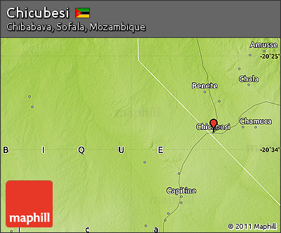 Physical Map of Chicubesi