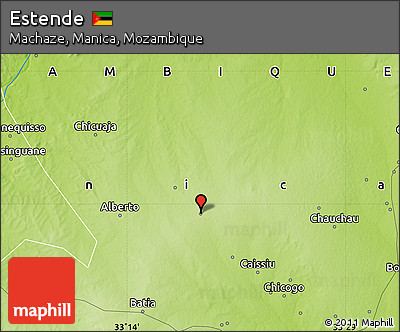 Physical Map of Estende