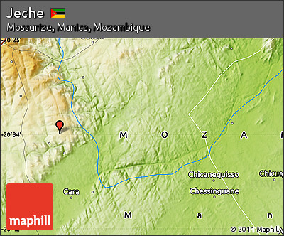 Physical Map of Jeche