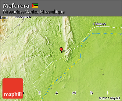 Physical Map of Maforera