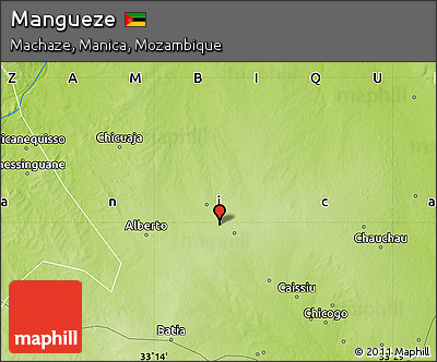 Physical Map of Mangueze