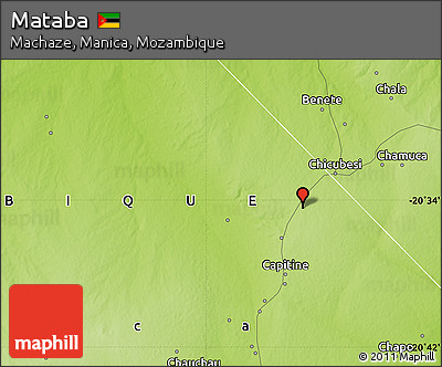 Physical Map of Mataba