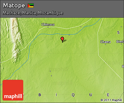 Physical Map of Matope