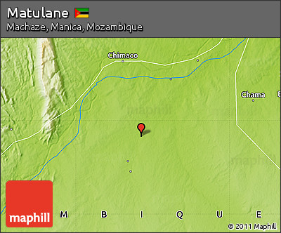 Physical Map of Matulane
