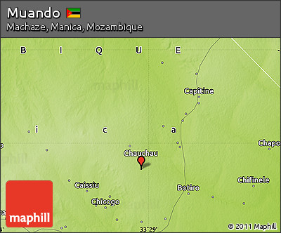 Physical Map of Muando