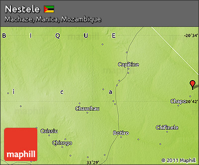 Physical Map of Nestele