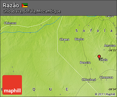 Physical Map of Razão