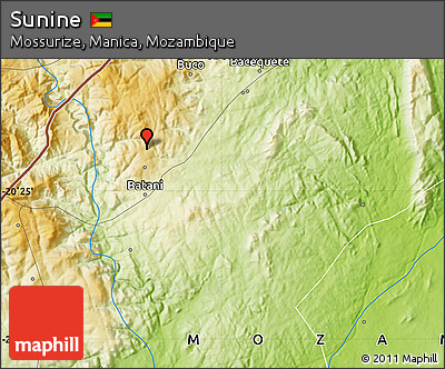 Physical Map of Sunine