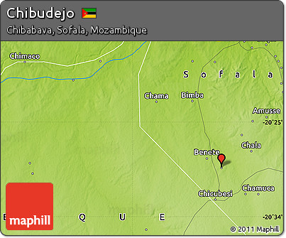 Physical Map of Chibudejo
