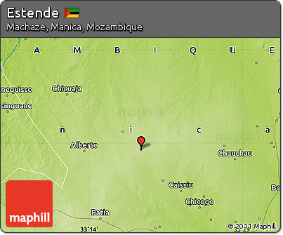Physical Map of Estende