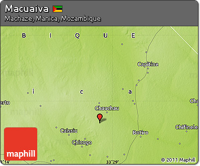 Physical Map of Macuaiva