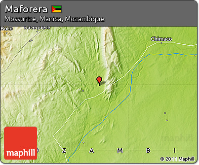 Physical Map of Maforera