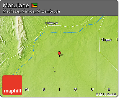 Physical Map of Matulane
