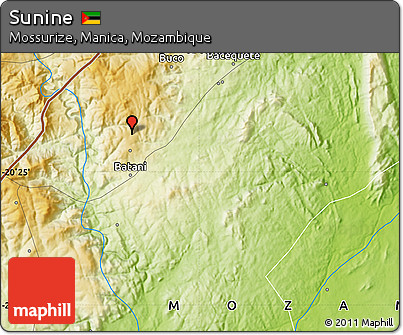 Physical Map of Sunine