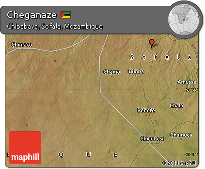 Satellite Map of Cheganaze