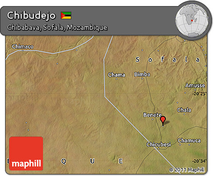 Satellite Map of Chibudejo