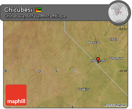 Satellite Map of Chicubesi