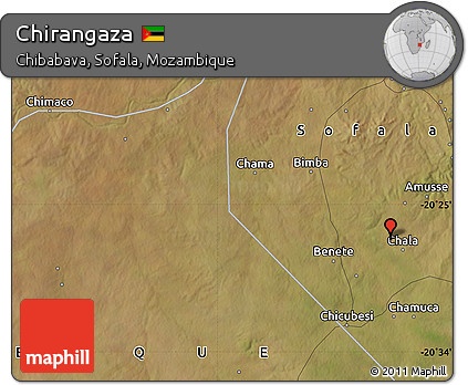 Satellite Map of Chirangaza
