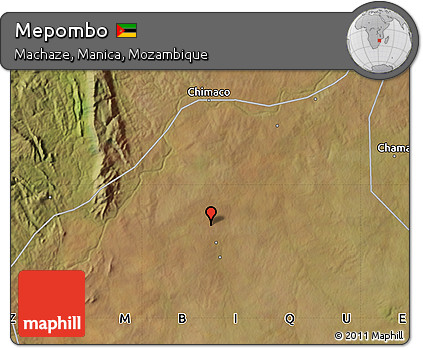 Satellite Map of Mepombo