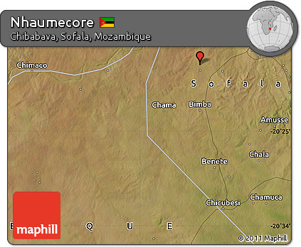 Satellite Map of Nhaumecore