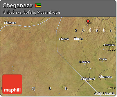 Satellite Map of Cheganaze