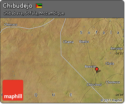Satellite Map of Chibudejo