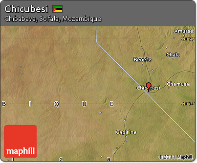 Satellite Map of Chicubesi