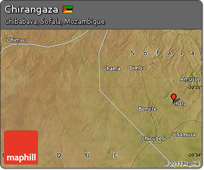 Satellite Map of Chirangaza