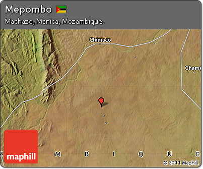 Satellite Map of Mepombo