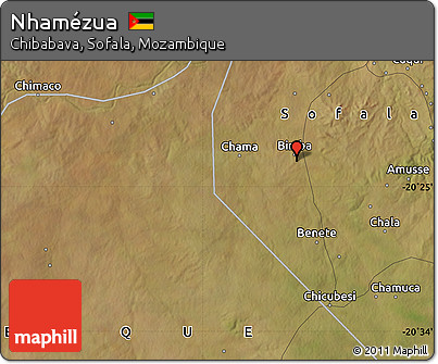 Satellite Map of Nhamézua
