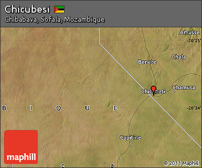 Satellite Map of Chicubesi