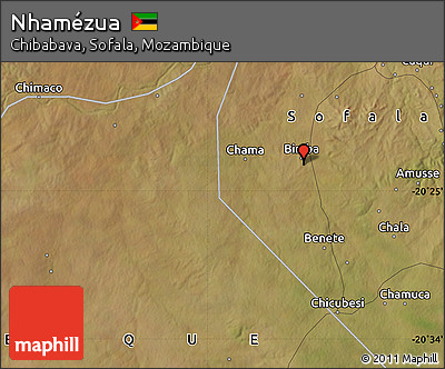 Satellite Map of Nhamézua