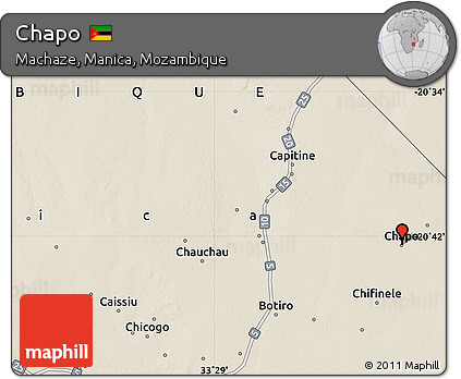 Shaded Relief Map of Chapo