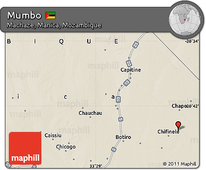 Shaded Relief Map of Mumbo