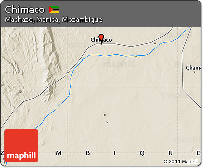 Shaded Relief Map of Chimaco