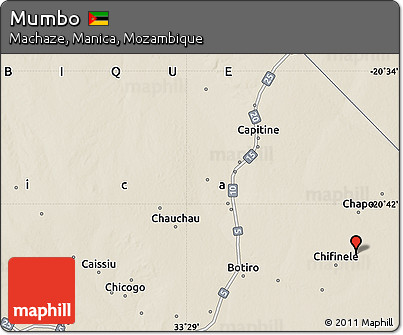 Shaded Relief Map of Mumbo